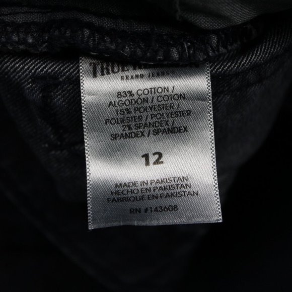 True Religion Geno Jeans Womens 12 Blue Relaxed Slim Cotton Stretch w/28" inseam - Picture 12 of 13